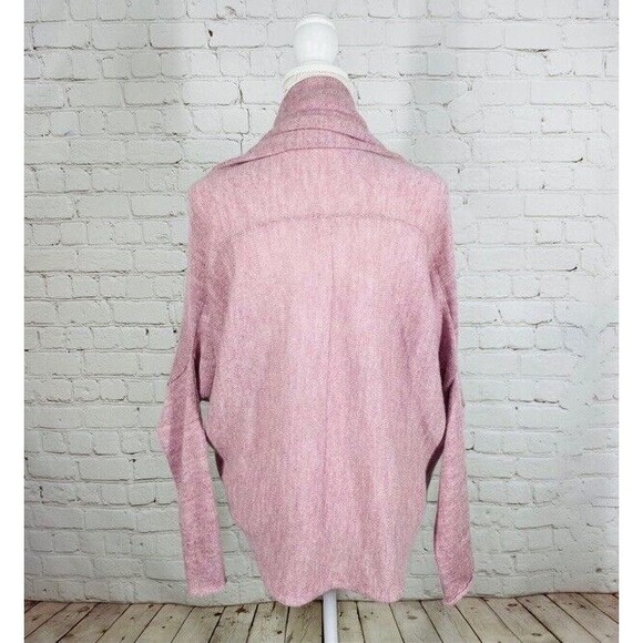 Ingugu Knit Shrug Fine Baby Alpaca Wool Cocoon Cardi Ballerina Pink Delicate S/M - Picture 6 of 8